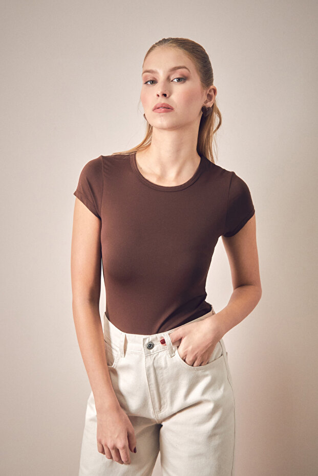 Basic Bisiklet Yaka Body - 1