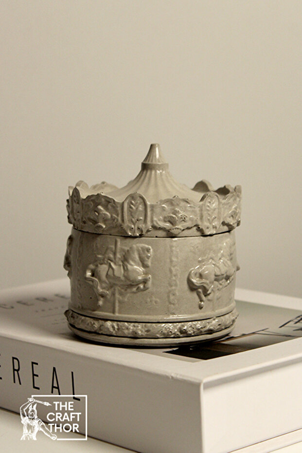 Decorative Handmade Carousel Carousel Box with Lid - 1