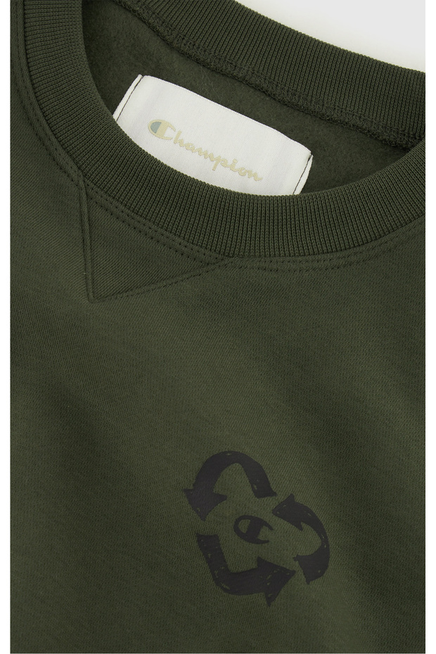 Surplus + Utility Crewneck Sweatshirt Yeşil Kadın Sweatshirt-117494-GS508 - 4