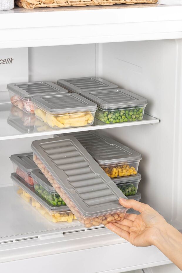 Freshbox Set of 24 - Gray Storage Container Suitable for Microwave and Diffraction - 7