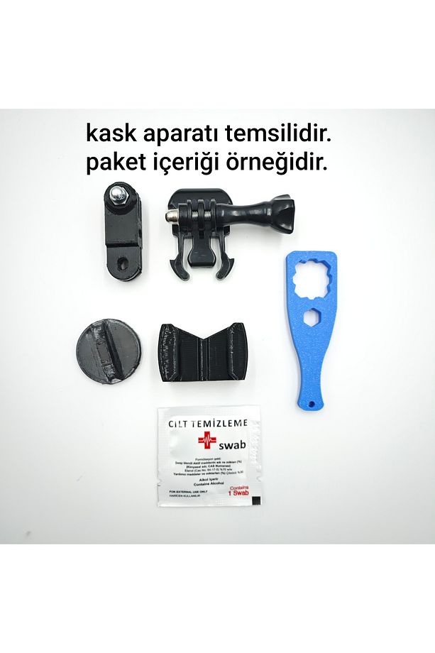 KYT TT COURSE Kask için chin mount aksiyon kamera çene bağlantı aparatı - 7