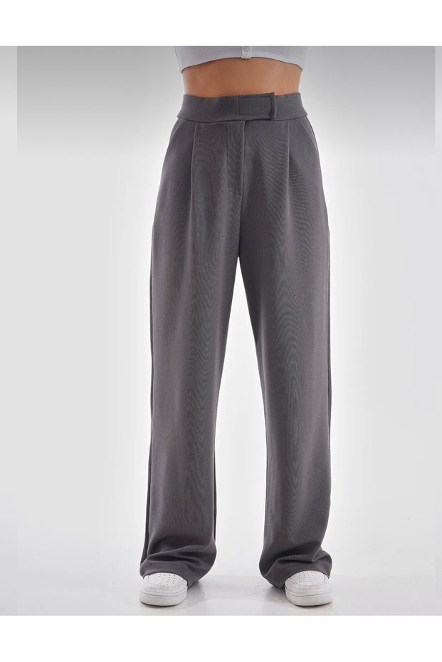 Women's Lycra Wide Leg Velcro Palazzo Trousers