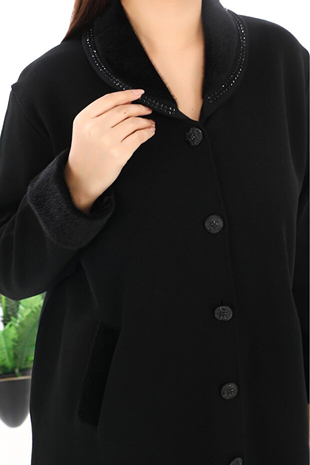 Anne Çelik Örme Kaban - 5