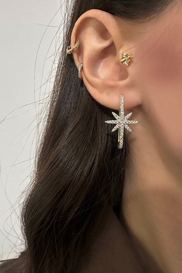 Kuzey Yıldızlı 2'Li Küpe - 2