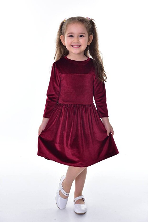 İnce Kadife Elbise - 1