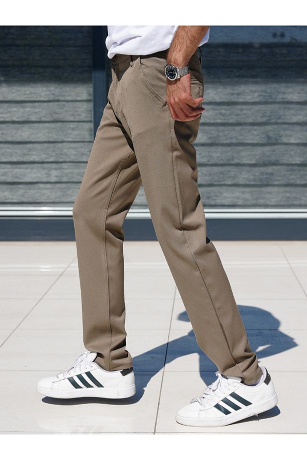 Regular Fit Kesim Likralı Erkek Pantolon - 7