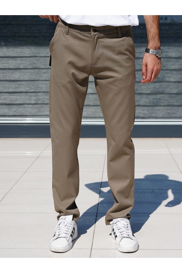 Regular Fit Kesim Likralı Erkek Pantolon - 1