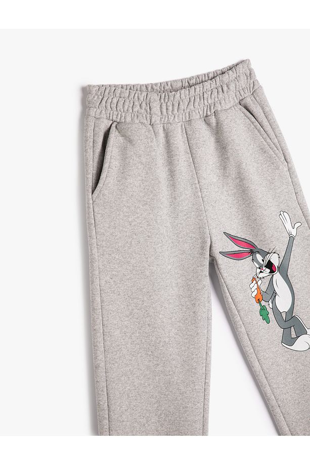 Bugs Bunny Ve Tweety Jogger Eşofman Altı Şardonlu Cepli - 3
