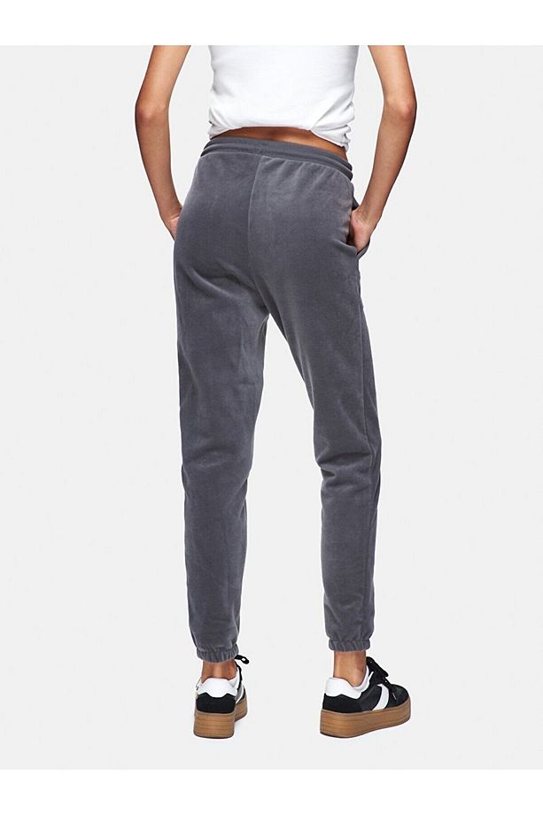 Düz Jogger Regular Fit Gri Eşofman - 3