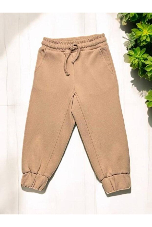 Girls' Elastic Legs Knitted Tracksuit Bottom