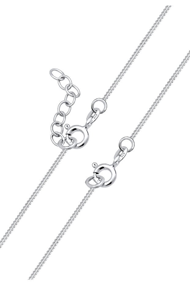 Náhrdelník s červeným srdcem a přívěskem, základní provedení s emailem, ze sterlingového stříbra 925 - 4