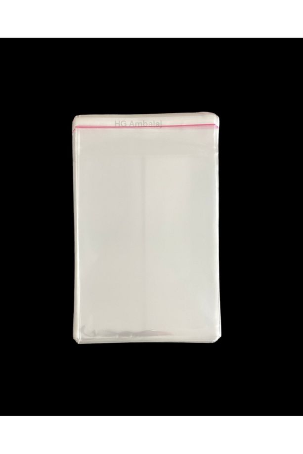 100 Adet 15x25 Cm Bantlı Şeffaf Opp Jelatin Poşet ( 15x20 5 Cm) - 4