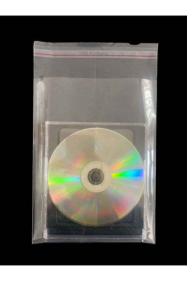 100 Adet 15X25 Cm Bantlı Yapışkanlı Şeffaf OPP Jelatin Poşet ( 15X20+5) - 7