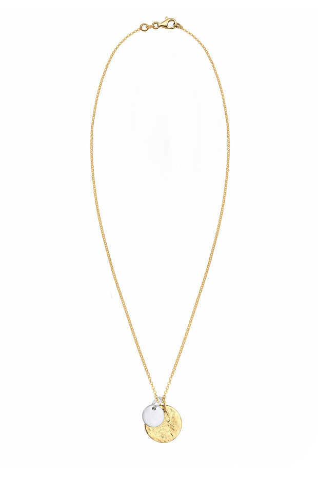 Dámský náhrdelník s mincemi a geometrickým vzhledem ze sterlingového stříbra 925 - 3