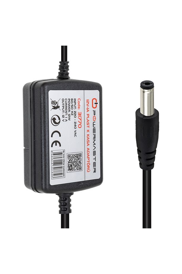 Pm-31770 12 Volt - 1 Amper - 12 Watt 5.5*2.5 Mm Uçlu Iki Ucu Kablolu Masaüstü Adaptör - 1