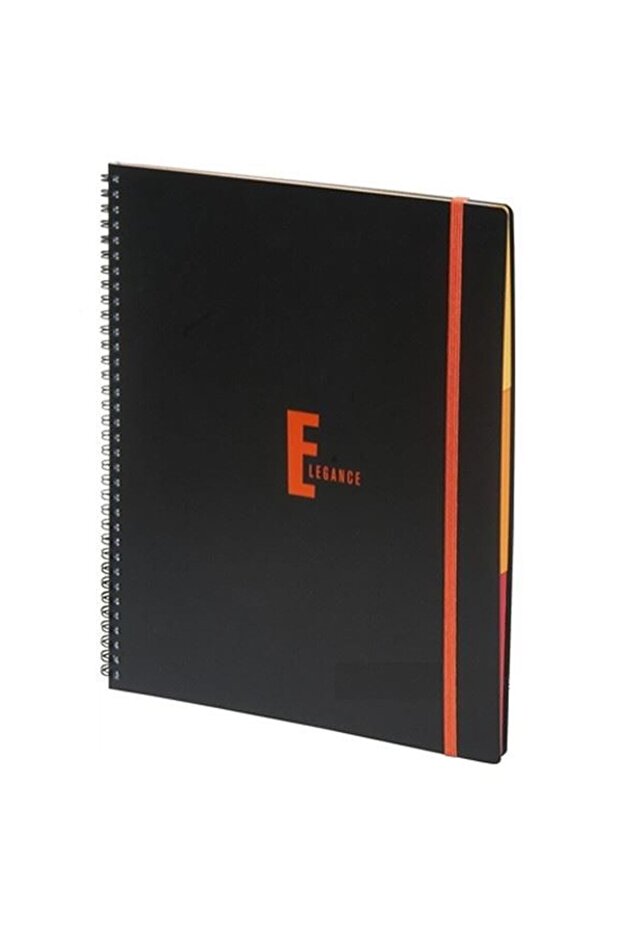 دفتر ملاحظات Elegance مقاس A4 مخطط 160 صفحة حلزوني