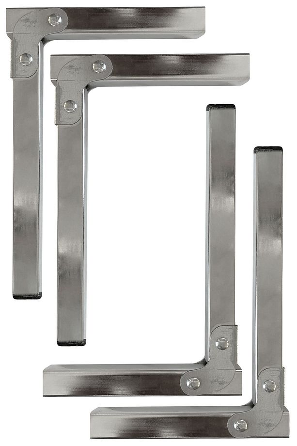 4 ADET Sofra Ayağı 22 cm Metal Katlanır Siyah Taban Yer Sofrası Sini Altı Mobilya Ayak Sehpa Masa - 6