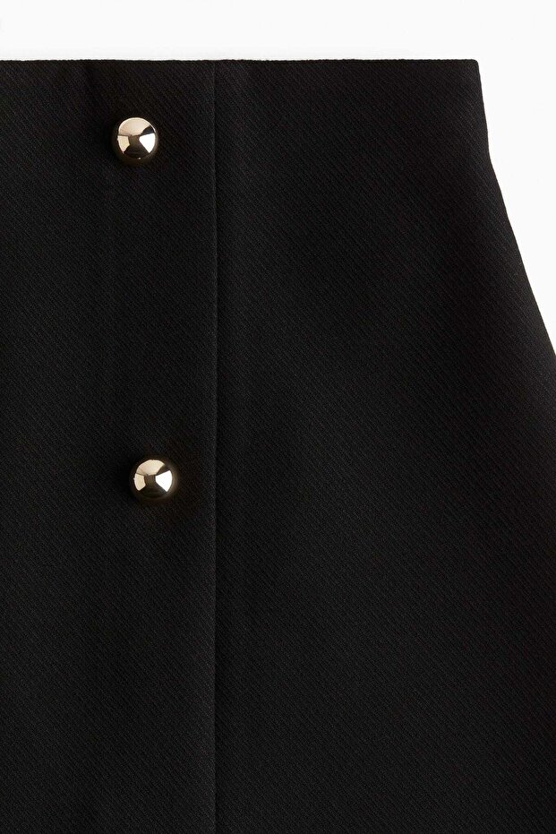 Button-front mini skirt - 2