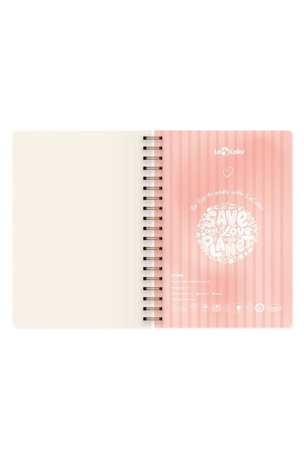 Utopia Spiralli Defter Düz Make Better 17x24 Cm - 4