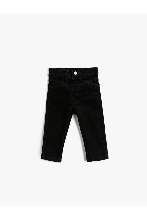 Skinny Jeans High Waisted with Pockets and Buttons