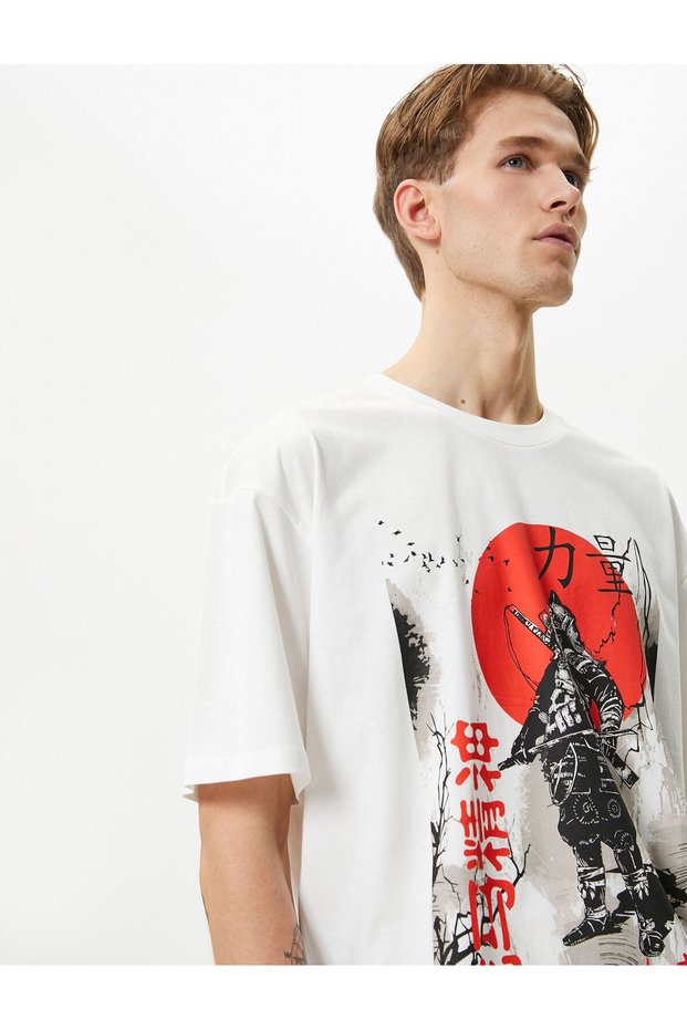 4sam10019hk 000 White Men's Cotton Jersey Short Sleeve T-shirt