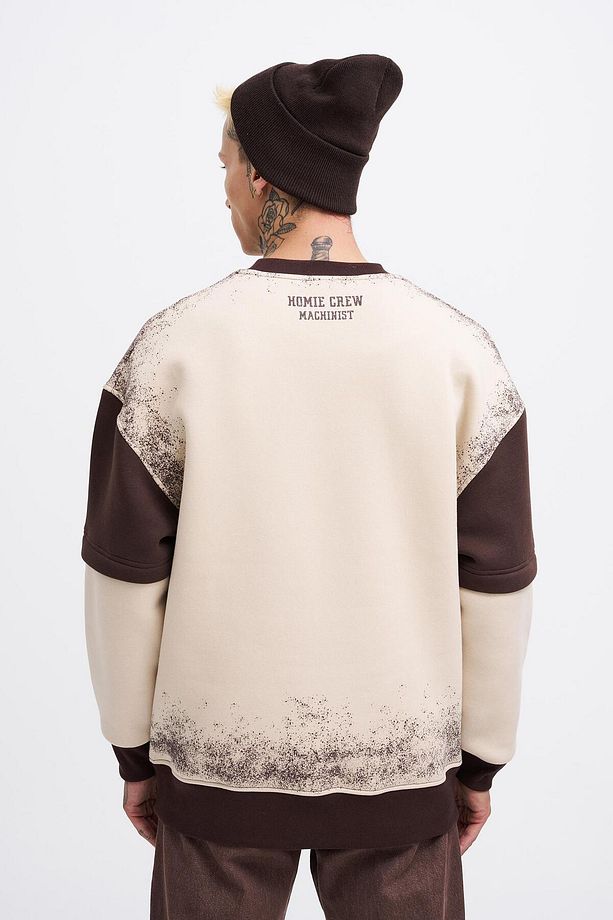 Erkek Double Layer Sweatshirt SOFT BEIGE - 5