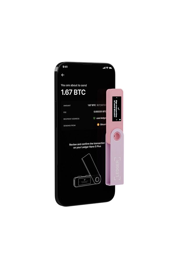 Nano S Plus Pastel Pembe Kripto Donanım Cüzdanı - 7