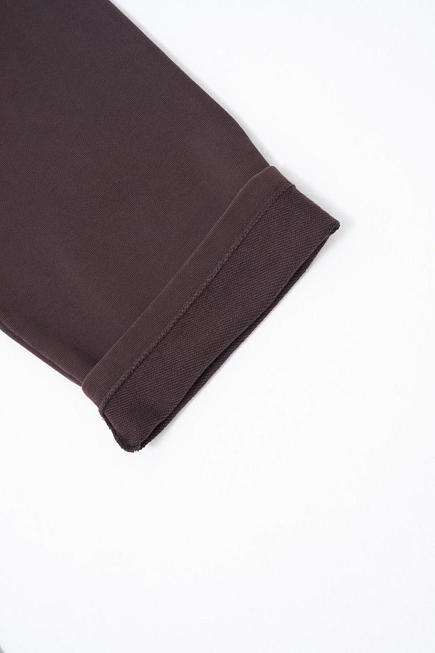 Erkek Grandient Yıkamalı Baggy Kahve Eşofman Altı - 7