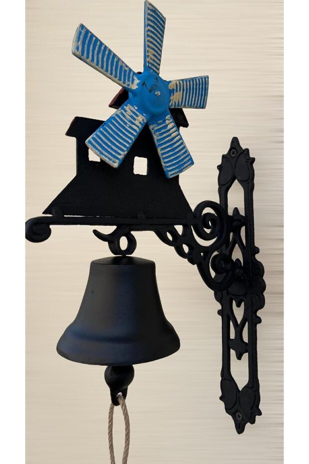 ANTİK TARZ DÖKME DEMİR KAPI ÇANI YELDEĞİRMENİ - 5