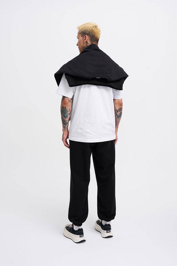 Erkek Basic Diagornel Jogger Siyah Eşofman Altı - 6