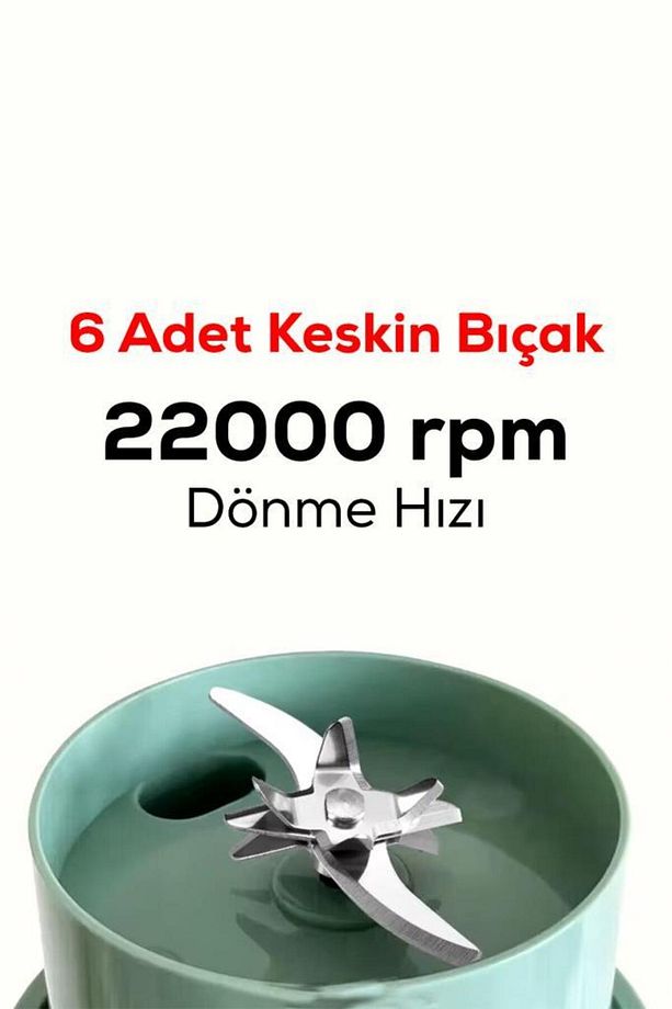 Taşınabilir Blender Shaker - Smoothie ve İçecekler için Yanınızda - 3