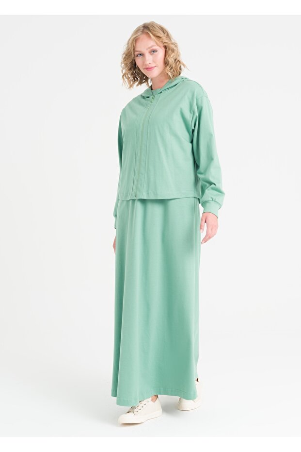 Sweatshirtlü Elbise - 4