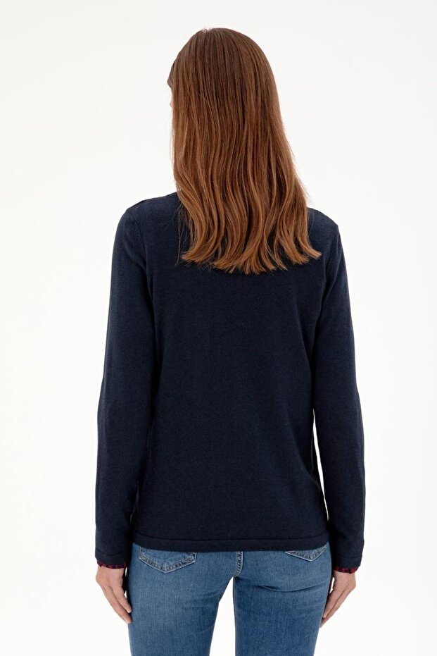 Kadın Basic Triko Hırka - 5