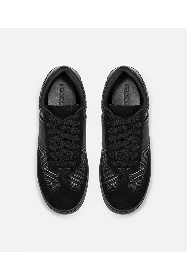 Kontrast dokulu sneaker - 5