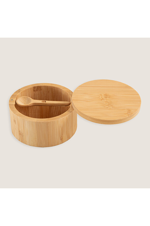 رفوف بهارات راففا بامبو 12x12 سم طبيعي