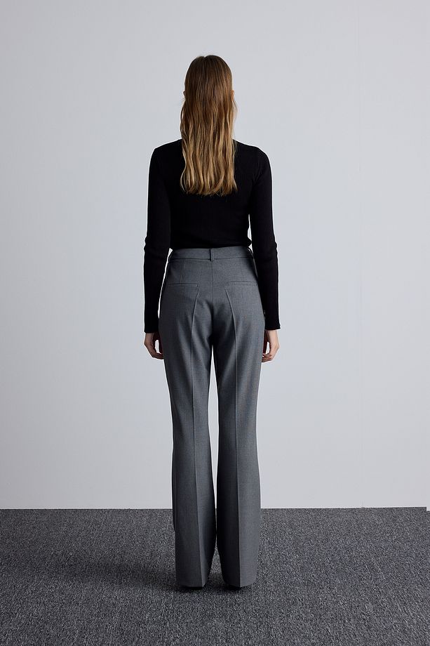 FLARE PAÇA KLASİK PANTOLON GRİ - 6