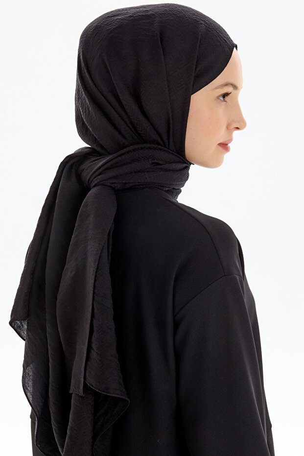 Jakar Şal - Siyah - 4