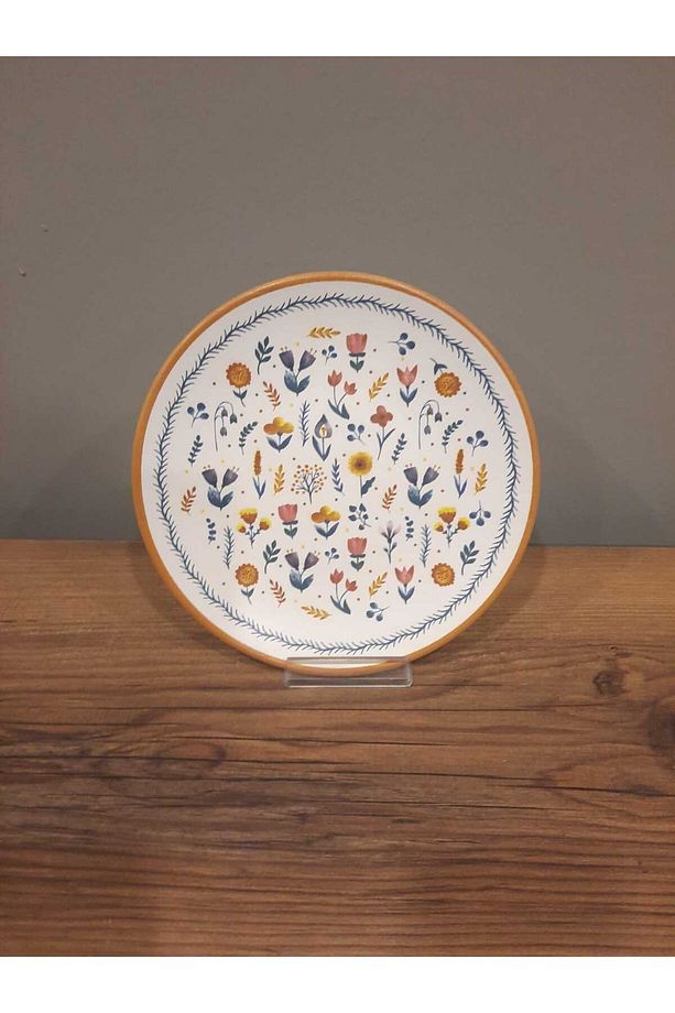 KERAMİKA YILBAŞI PASTA TABAĞI 20 CM 6 ADET YILBAŞI TEMALI - 4