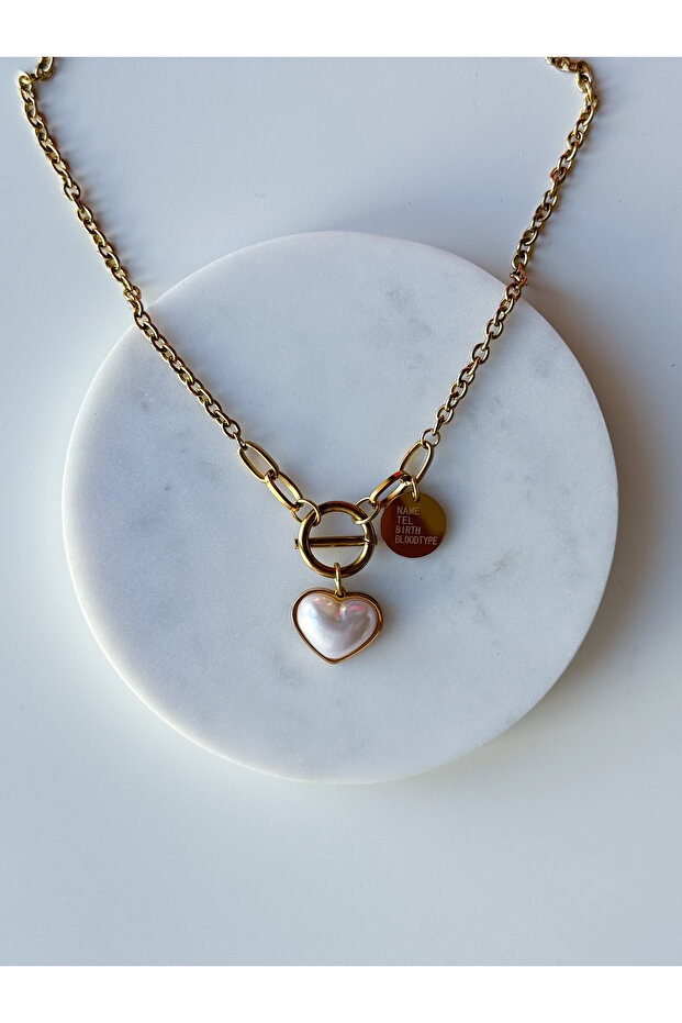 ÇELİK KALP KOLYE - 3