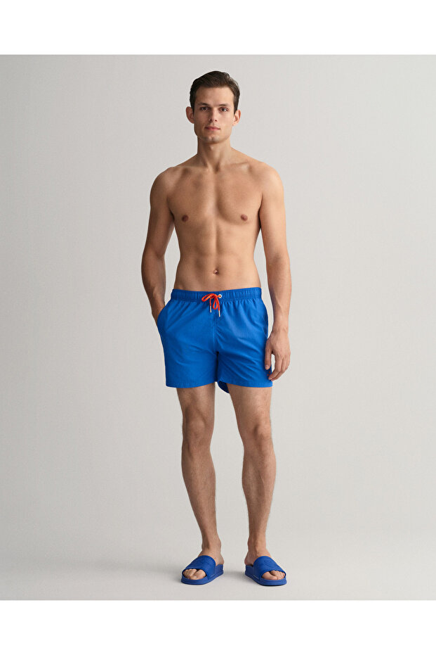 Erkek Mavi Mayo Şort - 1