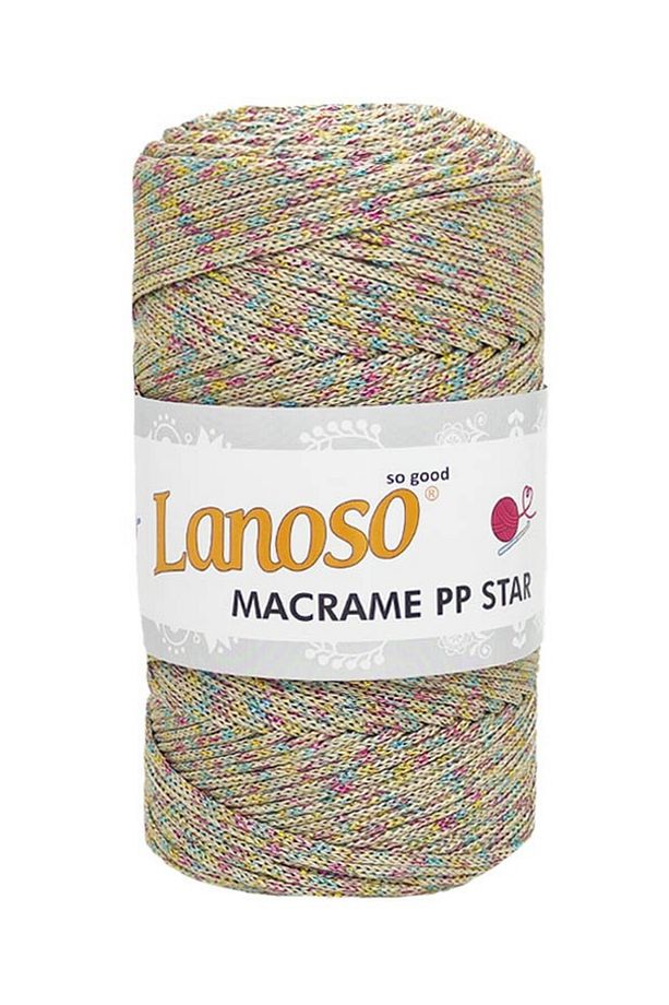 Macrame PP Degrade Star Multi Simli - 1