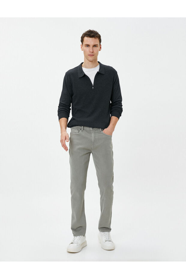 4wam40011hw 047 Anthracite Men's Cotton Woven Bottoms Pants