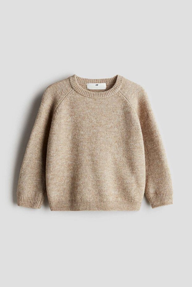 Raglan-sleeved jumper