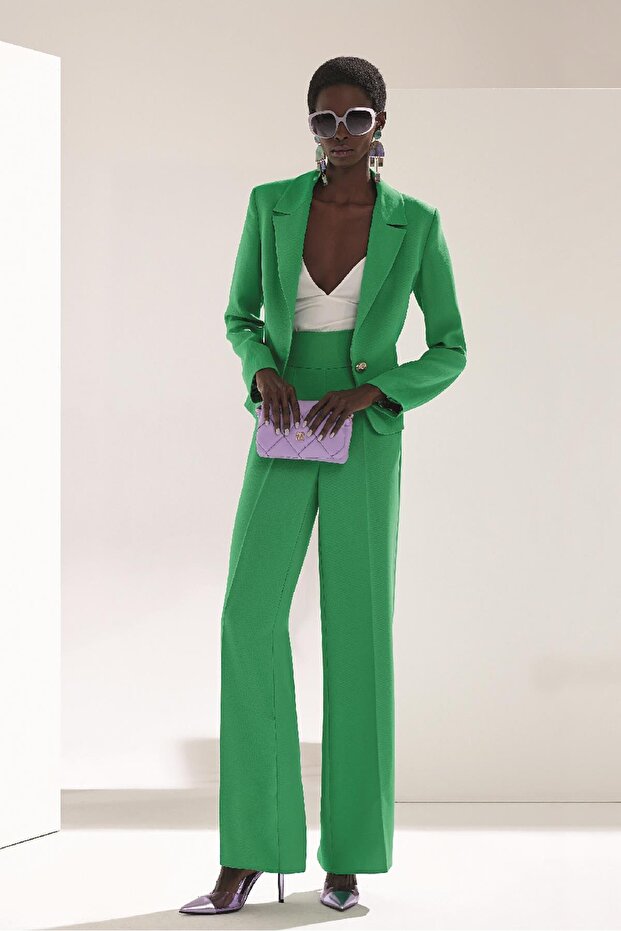 Tek Düğmeli Kısa Ceket - 1