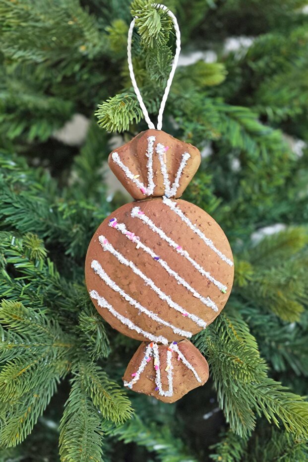 Cookies Look Realistic Candy Pack Shaped Christmas Tree Ornament 18cm