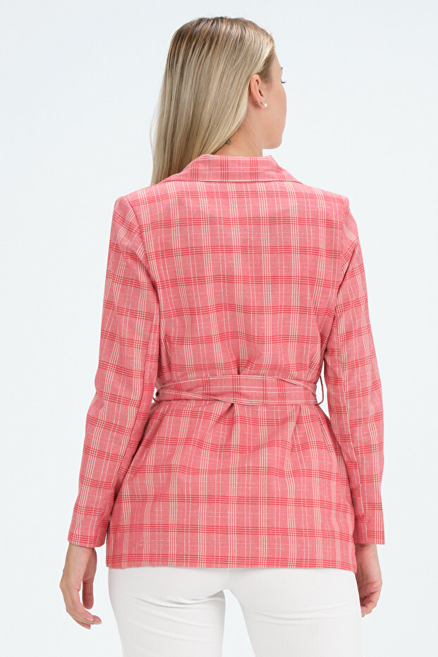 Ekose Simli Ceket - 6