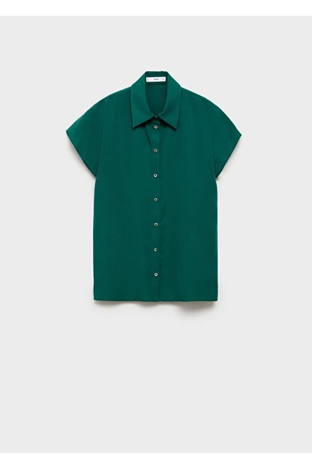 Kısa kollu lyocell gömlek - 3