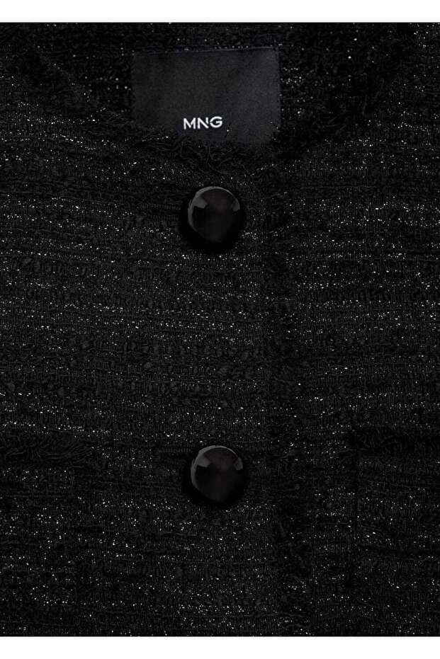 Tweed jacket with pockets - 8