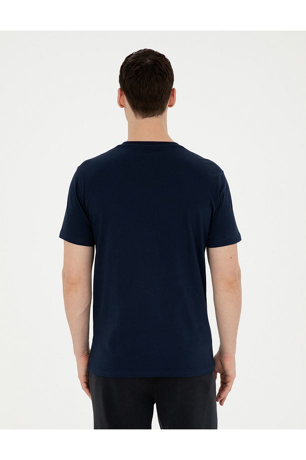 Lacivert Regular Fit Tişört 50285220-VR033 - 5