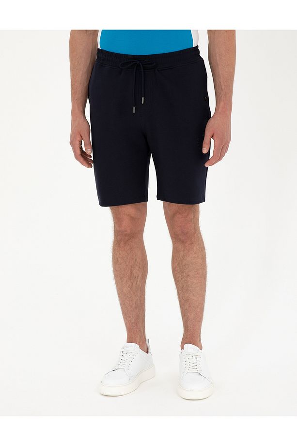 Lacivert Regular Fit Örme Şort 50284172-VR033 - 2